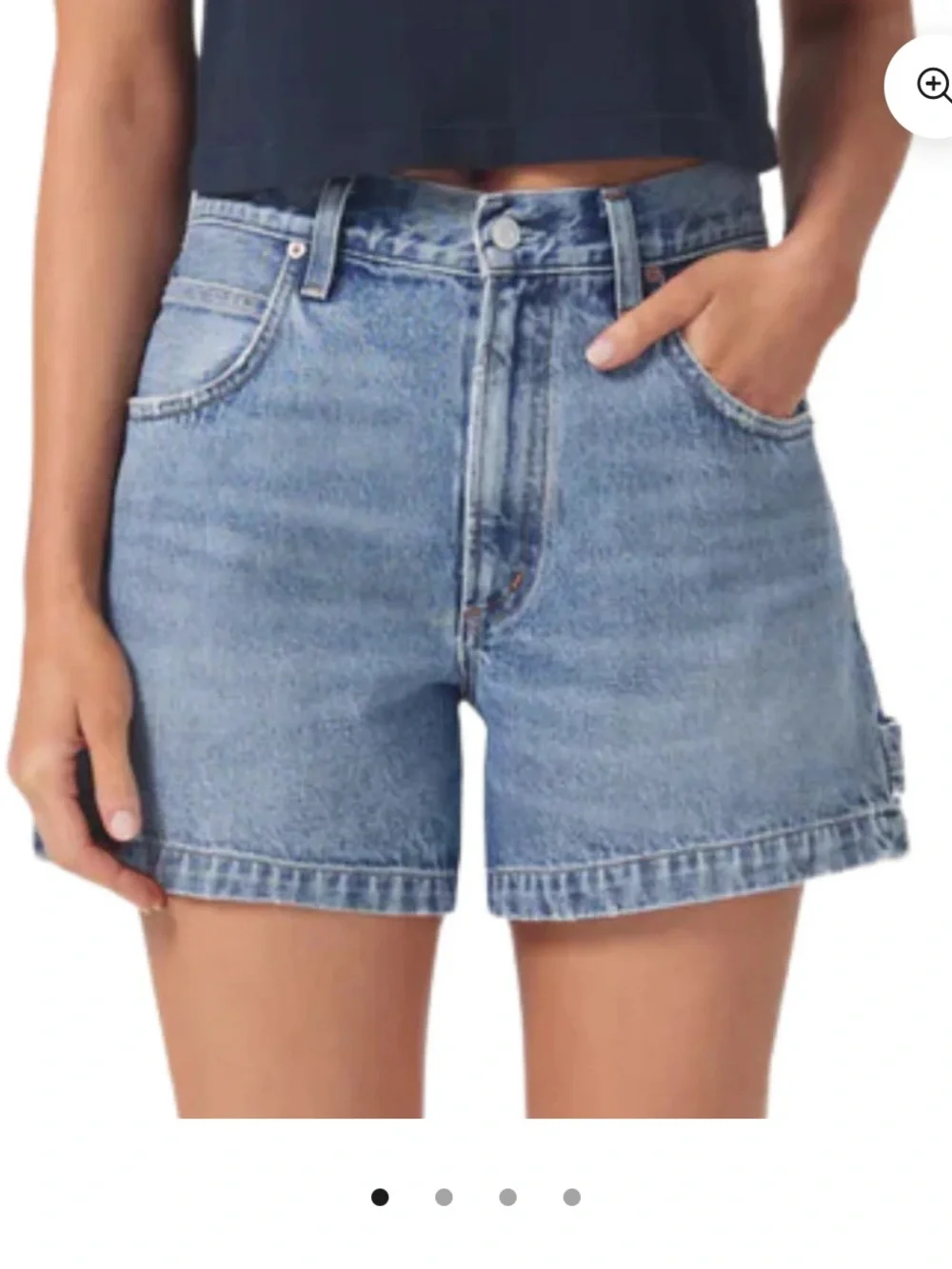 Agolde Magna Carpenter Denim Shorts